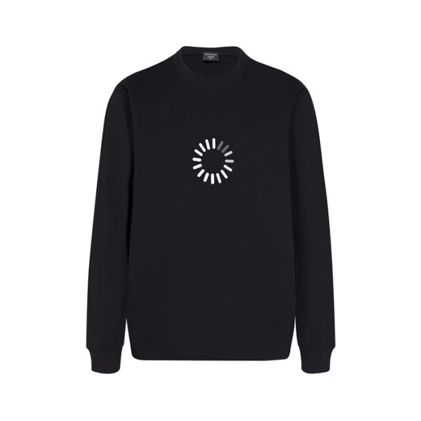 ✨발렌시아가 남성 블랙 맨투맨 - Balenciaga Mens Black Tshirts - ba816x