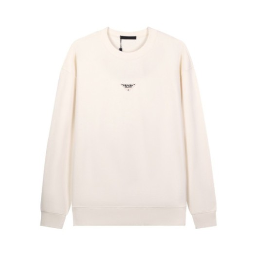 ❤프라다 남성 크루넥 아이보리 맨투맨 - Prada Mens Ivory Tshirts - pr830x
