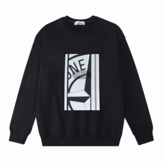 ❤스톤아일랜드 남성 모던 블랙 맨투맨 - Stone Island Mens Black Tshirts - st94x