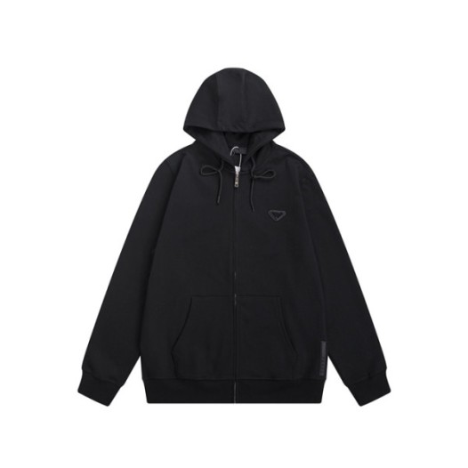 ❤프라다 남성 블랙 후드티 - Prada Mens Black Hoodie - pr833x