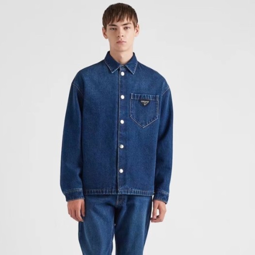 ❤프라다 남성 모던 블루 셔츠 - Prada Mens Blue Shirts - pr837x
