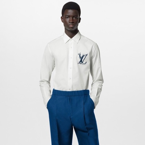 ✨루이비통 남성 화이트 셔츠 - Louis vuitton Mens White Shirts - lv2027x