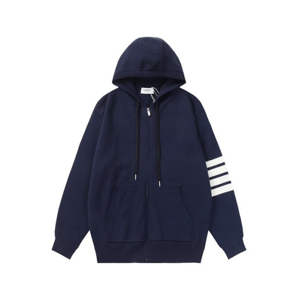 ✨톰브라운 남성 캐쥬얼 네이비 후드티 - Thom Browne Mens Navy Hoodie - to131x