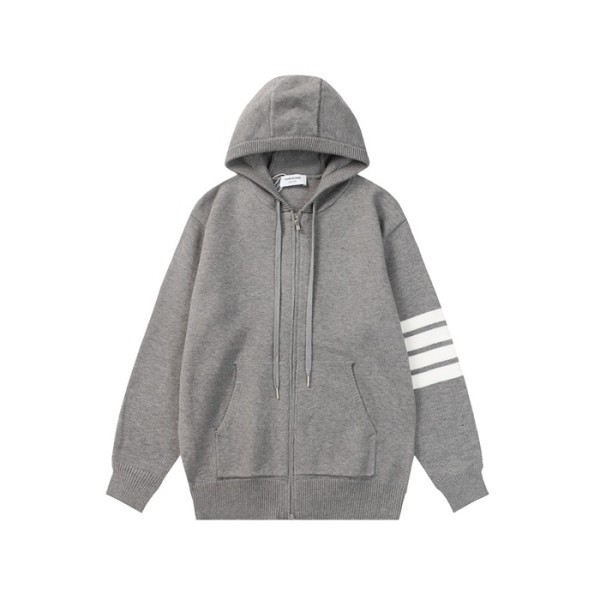 ✨톰브라운 남성 캐쥬얼 그레이 후드티 - Thom Browne Mens Gray Hoodie - to132x