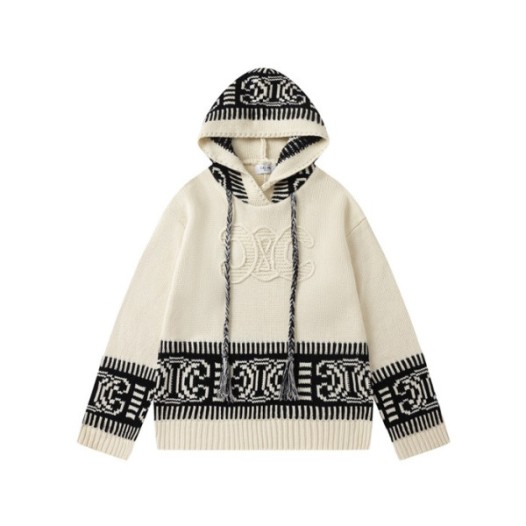 ❤셀린느 남/녀 캐쥬얼 아이보리 후드티 - Celine Unisex Ivory Hoodie - ce273x
