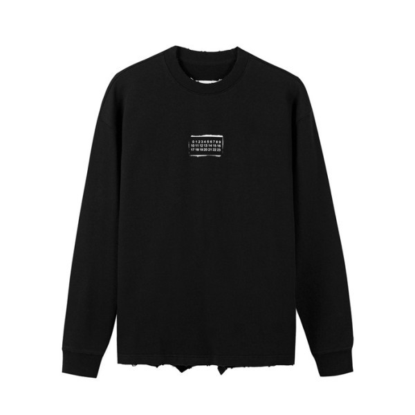✨메종 마르지엘라 남성 블랙 맨투맨 - Maison Margiela Mens Black Tshirts - mai238x