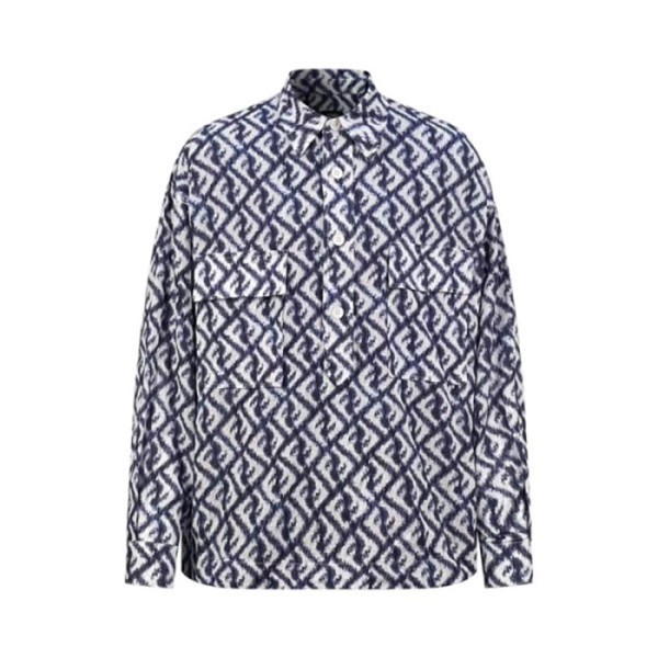 ✨펜디 남성 블루 셔츠 - Fendi Mens Blue Tshirts - fe549x