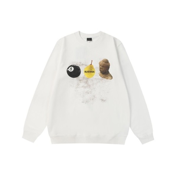 ✨발렌시아가 남성 화이트 맨투맨 - Balenciaga Mens White Tshirts - ba851x