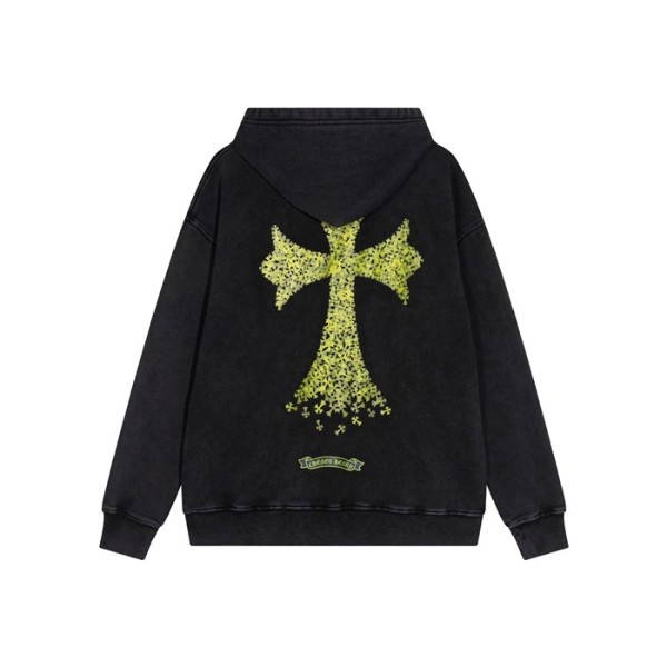 ✨크롬하츠 남성 블랙 후디 - Chrom hearts Mens Black Hoodie - ch212x