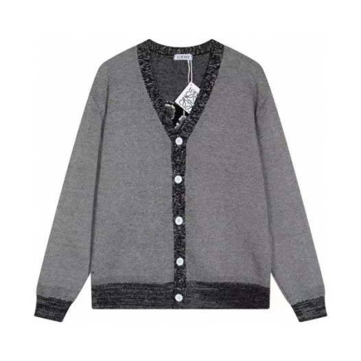 ❤로에베 남성 그레이 브이넥 가디건 - Loewe Mens Gray Cardigan - loe816x