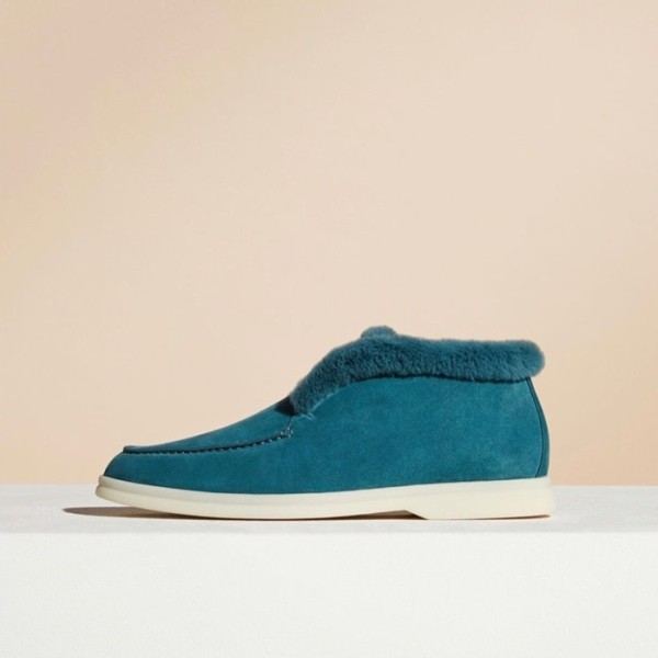 ✨로로피아나 여성 블루 로퍼 - Loro Piana Womens Blue Loafer - lp37x