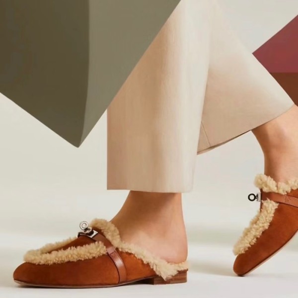 ✨에르메스 여성 카멜 블로퍼 - Hermes Womens Camel Bloafer - he523x