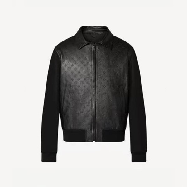 ✨루이비통 남성 블랙 가죽 자켓 - Louis vuitton Mens Black Jackets - lv2045x
