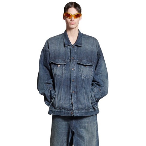 ✨발렌시아가 남성 블루 자켓 - Balenciaga Mens Blue Jackets - ba861x