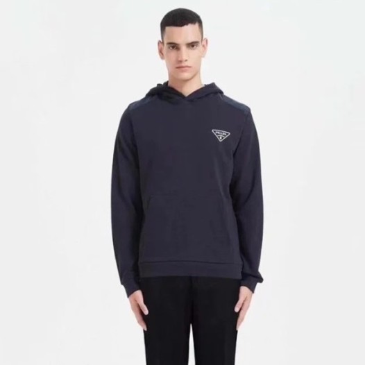 ❤프라다 남성 블랙 후드티 - Prada Mens Black Hoodie - pr852x