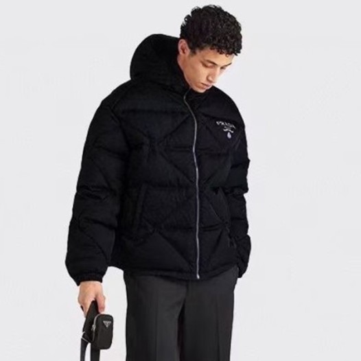 ❤프라다 남성 블랙 다운 패딩 - Prada Mens Black Down Padding - pr859x