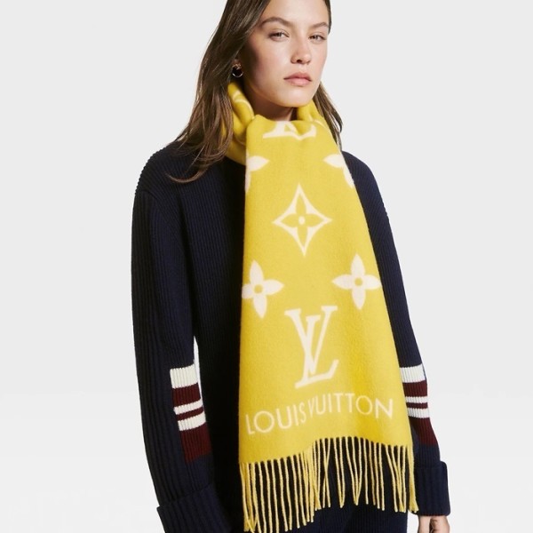 ✨루이비통 여성 옐로우 머플러 - Louis vuitton Womens Yellow Muffler - lv2058x