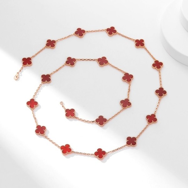 ✨반클리프 아펠 여성 레드 목걸이 - Van Cleef&Arpels Womens Red Necklace - acc374x