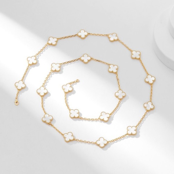 ✨반클리프 아펠 여성 화이트 목걸이 - Van Cleef&Arpels Womens White Necklace - acc376x