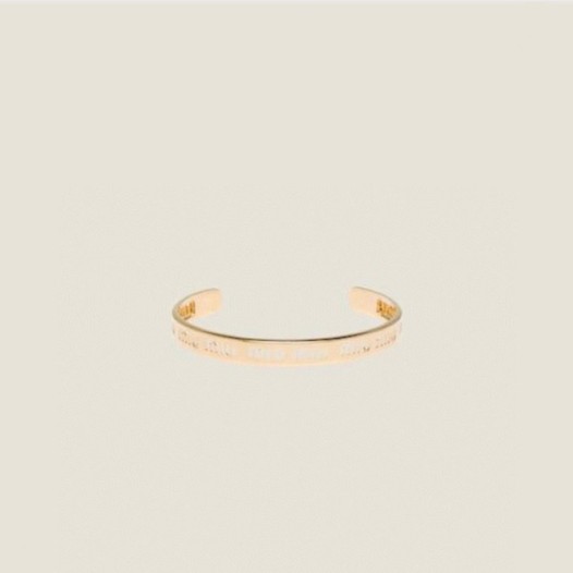 ❤미우미우 여성 옐로우 골드 팔찌 - Miumiu Womens Yellow Gold Bangle - acc411x
