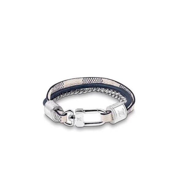 ✨루이비통 여성 화이트 골드 팔찌 - Louis vuitton Womens White Gold Bangle - acc435x
