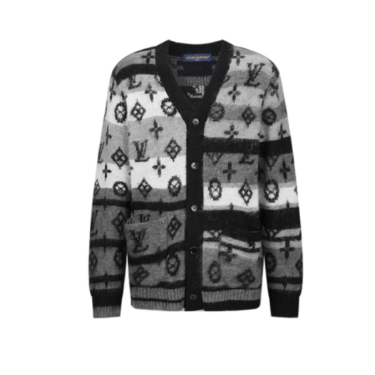 ❤루이비통 남성 브이넥 그레이 가디건 - Louis vuitton Mens Gray Cardigan - lv2059x
