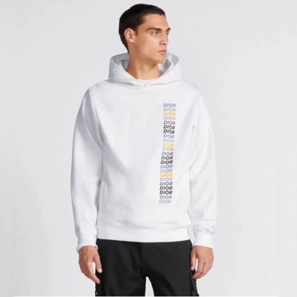 ✨디올 남성 화이트 후드티 - Dior Mens White Hoodie - di866x