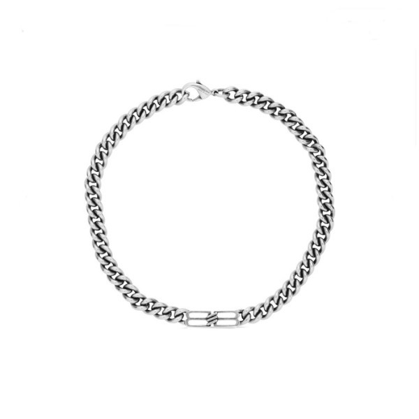 ✨발렌시아가 남성 화이트 골드 목걸이 - Balenciaga Mens White Gold Necklace - acc496x
