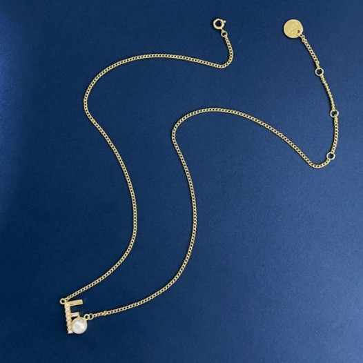 ❤펜디 여성 옐로우 골드 목걸이 - Fendi Womens Yellow-gold Necklace - acc545x