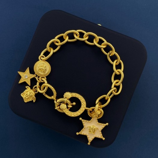 ❤베르사체 여성 옐로우 골드 팔찌 - Versace Womens Yellow Gold Bangle - acc548x