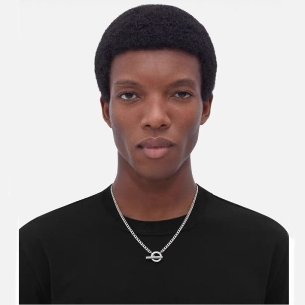 ✨보테가베네타 남/녀 화이트 골드 목걸이 - Bottega veneta Unisex White Gold Necklace - acc556x