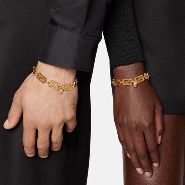 ✨베르사체 남/녀 옐로우 골드 팔찌 - Versace Unisex Yellow Gold Bangle - acc548x