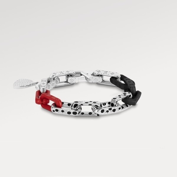 ✨루이비통 남성 화이트 골드 팔찌 - Louis vuitton Mens White Gold Bangle - acc625x