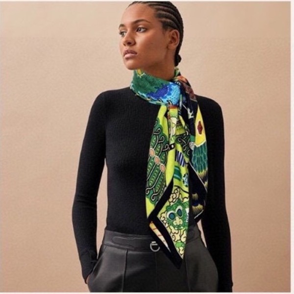 ✨에르메스 여성 블랙 스카프 - Hermes Womens Black Scarf - he530x