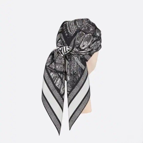✨디올 여성 블랙 스카프 - Dior Womens Black Scarf - di871x