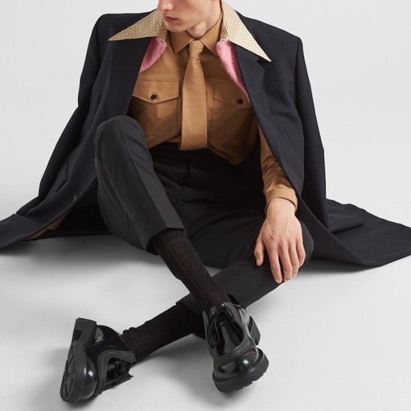 ✨프라다 남성 클래식 블랙 로퍼 - Prada Mens Black Loafer - pr862x