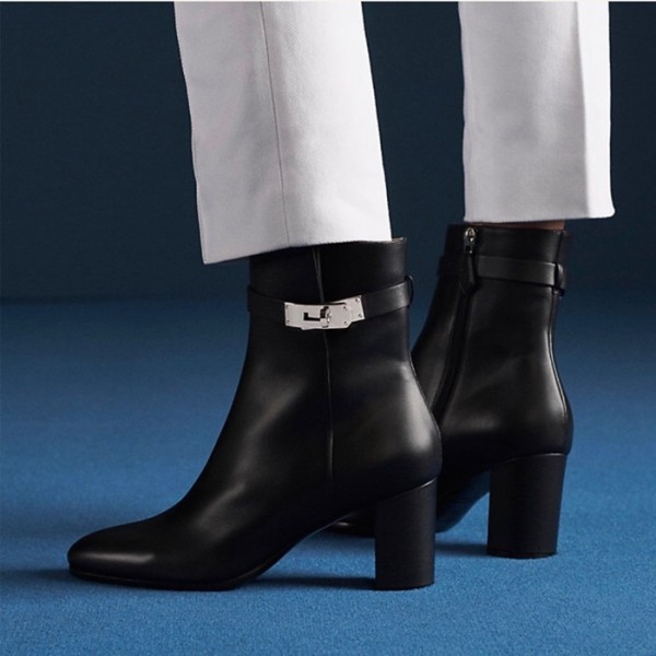 ✨에르메스 여성 네오 앵클 부츠 - Hermes Womens Black Boots - he536x