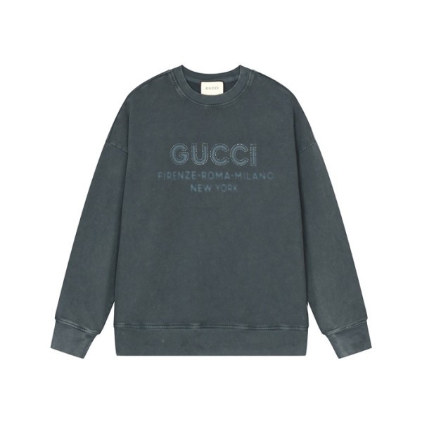 ✨구찌 남성 베이직 블루 맨투맨 - Gucci Mens Blue Tshirts - gu1139x