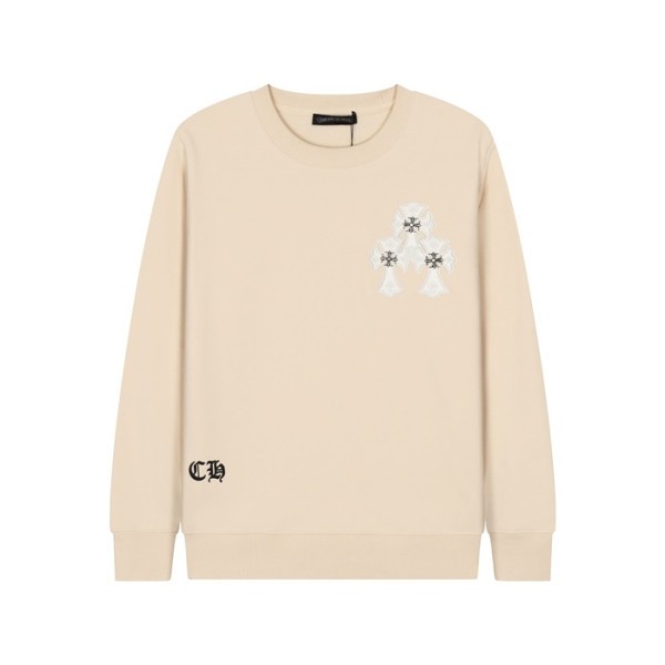 ✨크롬하츠 남성 아이보리 맨투맨 - Chrome Hearts Mens Ivory Tshirts - ch216x