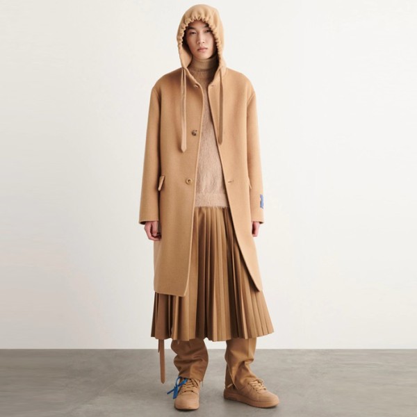 ✨오프화이트 남성 후드 코트 - Off White Mens Beige Coat - of77x