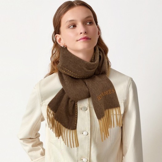 ❤에르메스 여성 브라운 머플러 - Hermes Womens Brown Muffler - he548x