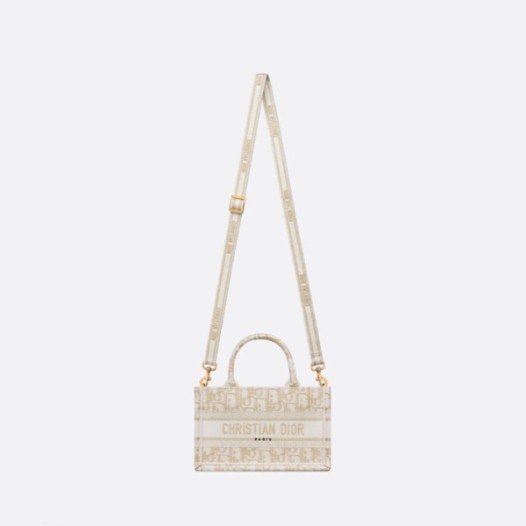 ❤디올 여성 골드 미니 북토트 - Dior Womens Gold Mini Book Tote - di888x