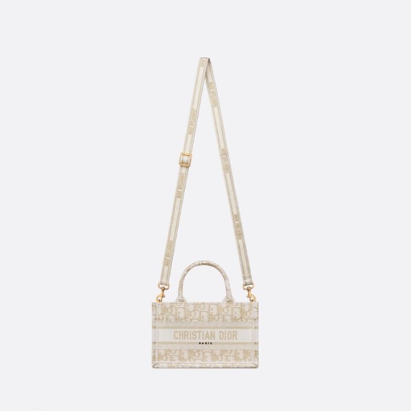 ✨디올 여성 골드 미니 북토트 - Dior Womens Gold Mini Book Tote - di888x