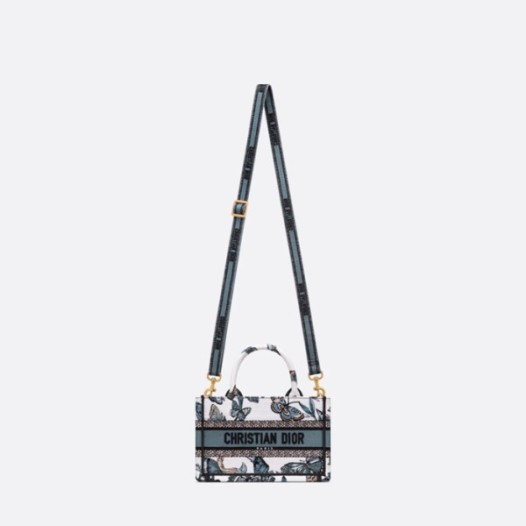 ❤디올 여성 블루 미니 북토트 - Dior Womens Blue Mini Book Tote - di889x