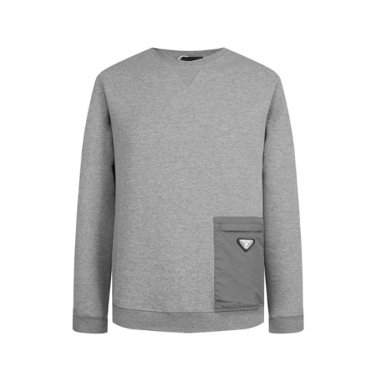 ❤프라다 남성 크루넥 그레이 맨투맨 - Prada Mens Gray Tshirts - pr865x