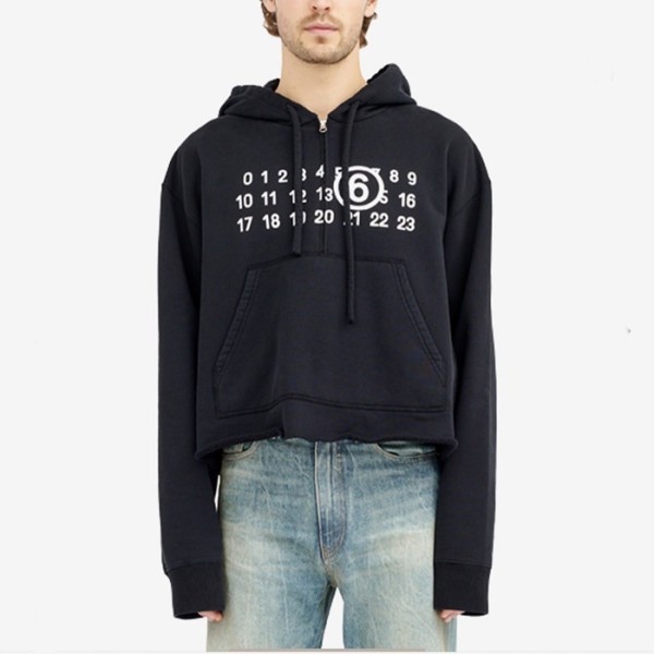 ✨메종 마르지엘라 남성 블랙 후드티 - Maison margiela Mens Black Hoodie - mai242x