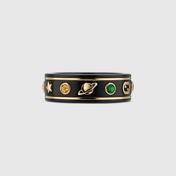 ✨구찌 여성 블랙 반지 - Gucci Womens Black Ring - acc717x