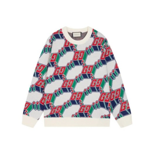 ❤구찌 남성 화이트 크루넥 니트 - Gucci Mens White Knits- gu1163x