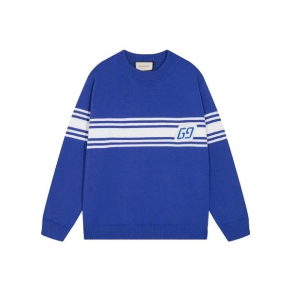 ✨구찌 남성 블루 크루넥 니트 - Gucci Mens Blue Knits- gu1164x