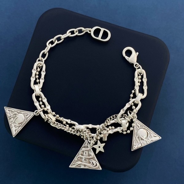 ✨디올 여성 화이트 골드 팔찌 - Dior Womens White Gold Bangle - acc744x